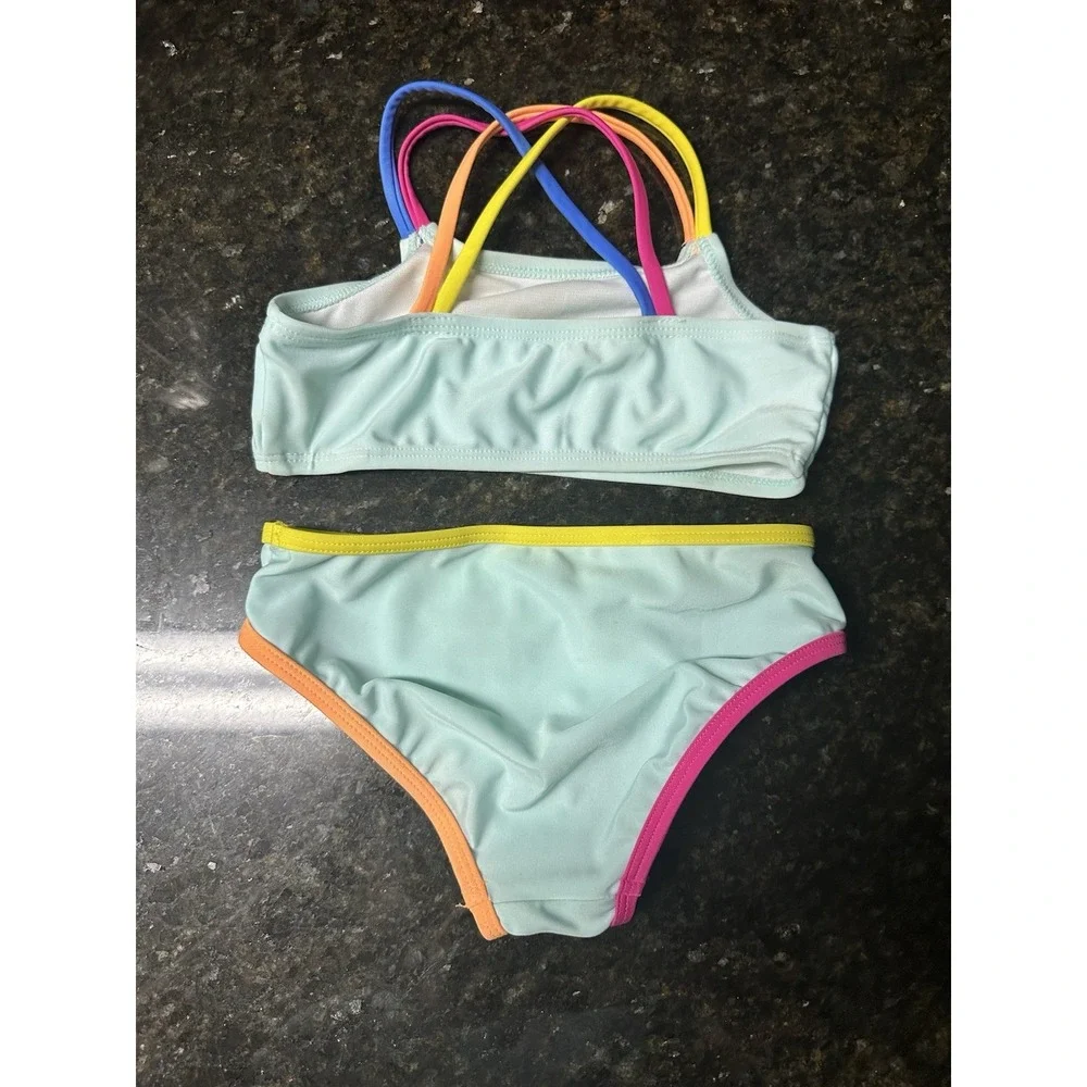 GIRLS 2-PIECE SWIM SUIT, SIZE 5T
